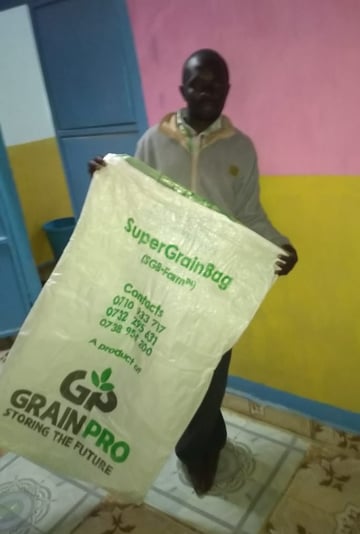 GrainPro Hermetic Bag Storage Swaleh Kenya Farmer